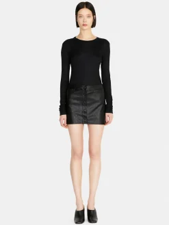 Women Sisley Skirts<Mini Skirt With Buttons
