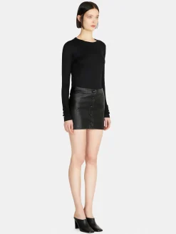 Women Sisley Skirts<Mini Skirt With Buttons