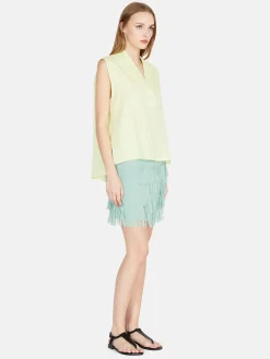 Women Sisley Skirts<Mini Skirt With Fringes