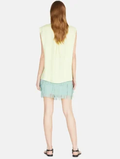 Women Sisley Skirts<Mini Skirt With Fringes