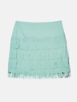 Women Sisley Skirts<Mini Skirt With Fringes