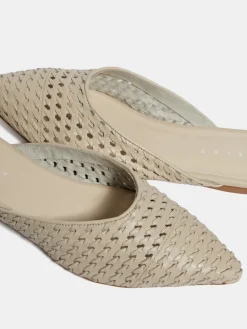 Women Sisley Shoes<Mules In Braided Leather