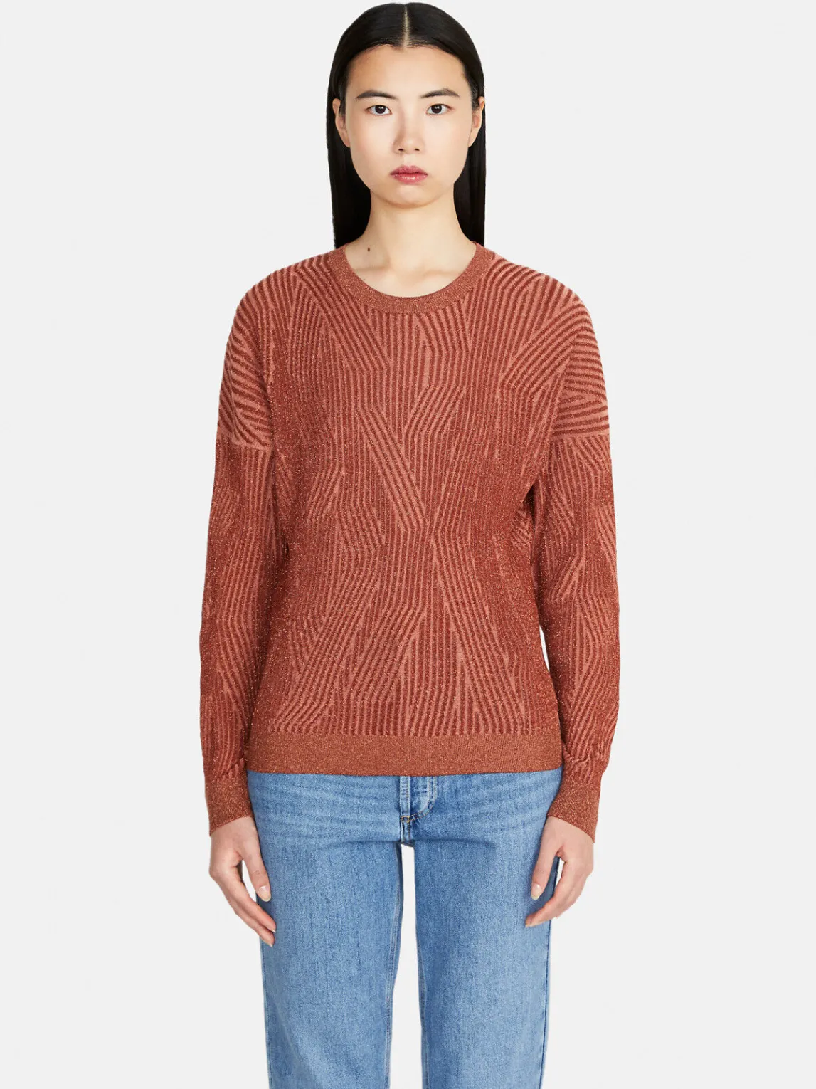 Women Sisley Jumpers & Knitwear<Multicolored Sweater With Lurex