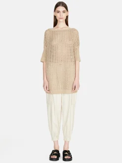 Women Sisley Jumpers & Knitwear<Open-Knit Oversized Sweater