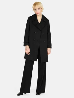 Women Sisley Jackets & Coats<Oversized Trench Coat With Sash