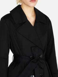 Women Sisley Jackets & Coats<Oversized Trench Coat With Sash