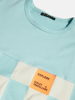 Boys Sisley Shirts & T-Shirts<Oversized T-Shirt With Neon Details