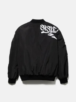 Boys Sisley Jackets & Coats<Padded Bomber Jacket With Graffiti Print