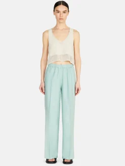 Women Sisley Trousers<Palazzo Trousers In Linen Blend