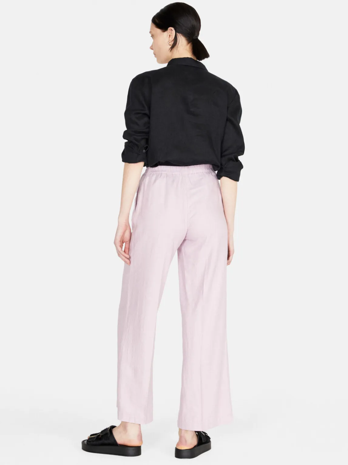Women Sisley Trousers<Palazzo Trousers In Linen Blend