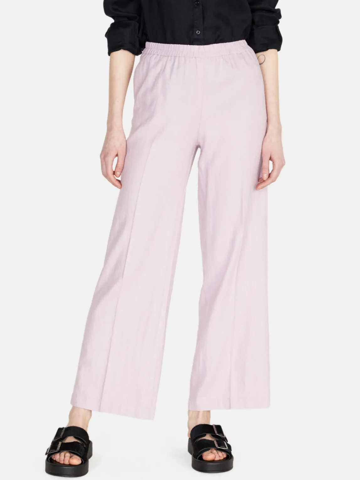 Women Sisley Trousers<Palazzo Trousers In Linen Blend