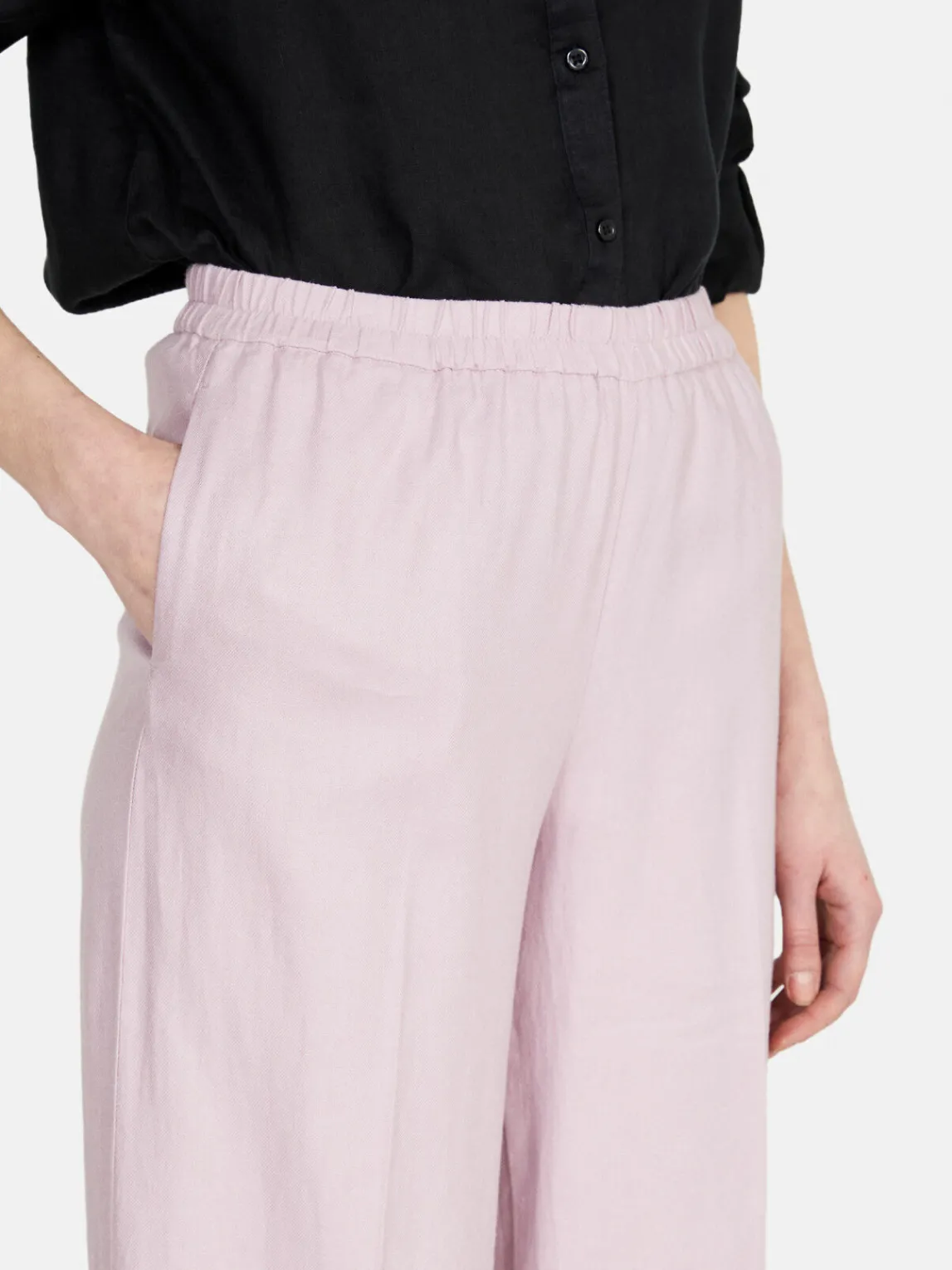 Women Sisley Trousers<Palazzo Trousers In Linen Blend