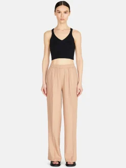 Women Sisley Trousers<Palazzo Trousers In Linen Blend