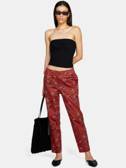 Women Sisley Trousers<Printed Cigarette Trousers
