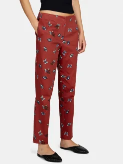 Women Sisley Trousers<Printed Cigarette Trousers