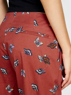 Women Sisley Trousers<Printed Cigarette Trousers