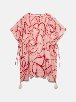 Women Sisley Accessories<Printed Kaftan With Tassels