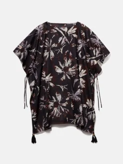 Women Sisley Accessories<Printed Kaftan With Tassels