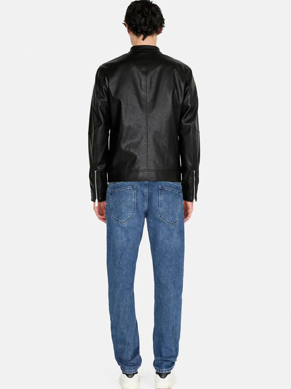 Men Sisley Jackets & Coats<Regular Fit Biker Jacket