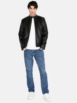 Men Sisley Jackets & Coats<Regular Fit Biker Jacket