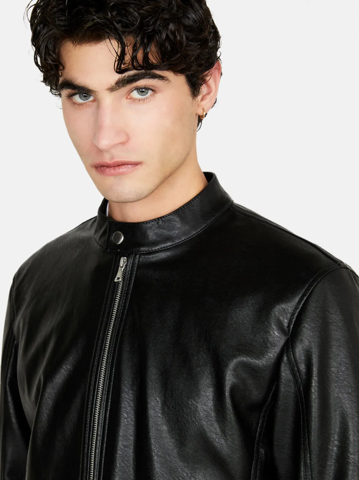 Men Sisley Jackets & Coats<Regular Fit Biker Jacket