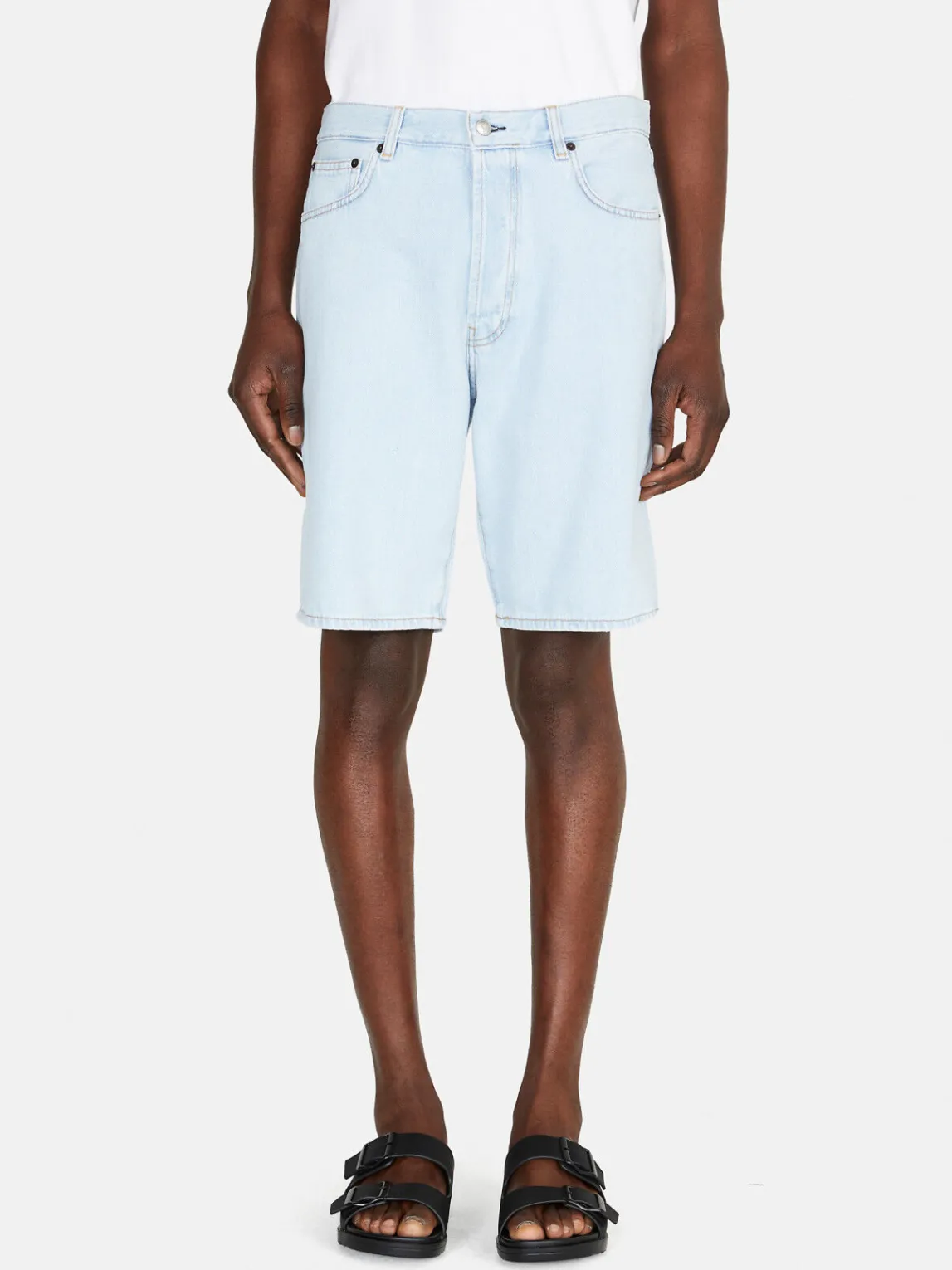 Men Sisley Trousers<Regular Fit Denim Bermudas