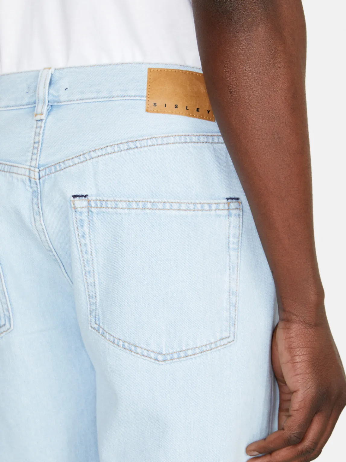 Men Sisley Trousers<Regular Fit Denim Bermudas