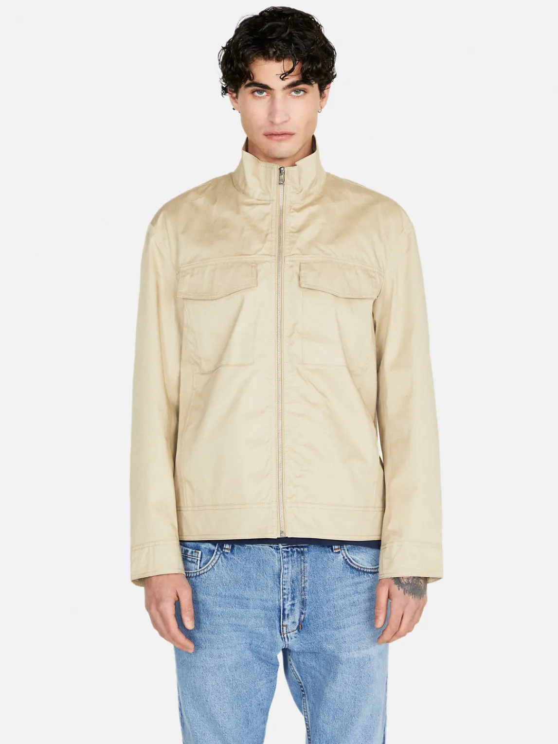 Men Sisley Jackets & Coats<Regular Fit Jacket