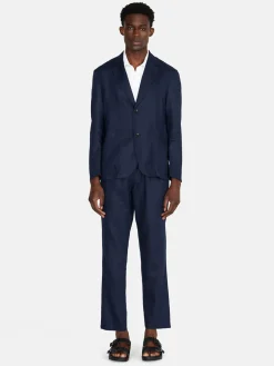 Men Sisley Jackets & Coats<Relaxed Fit 100% Linen Jacket