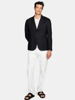 Men Sisley Jackets & Coats<Relaxed Fit 100% Linen Jacket