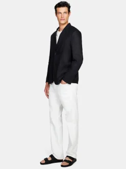 Men Sisley Jackets & Coats<Relaxed Fit 100% Linen Jacket