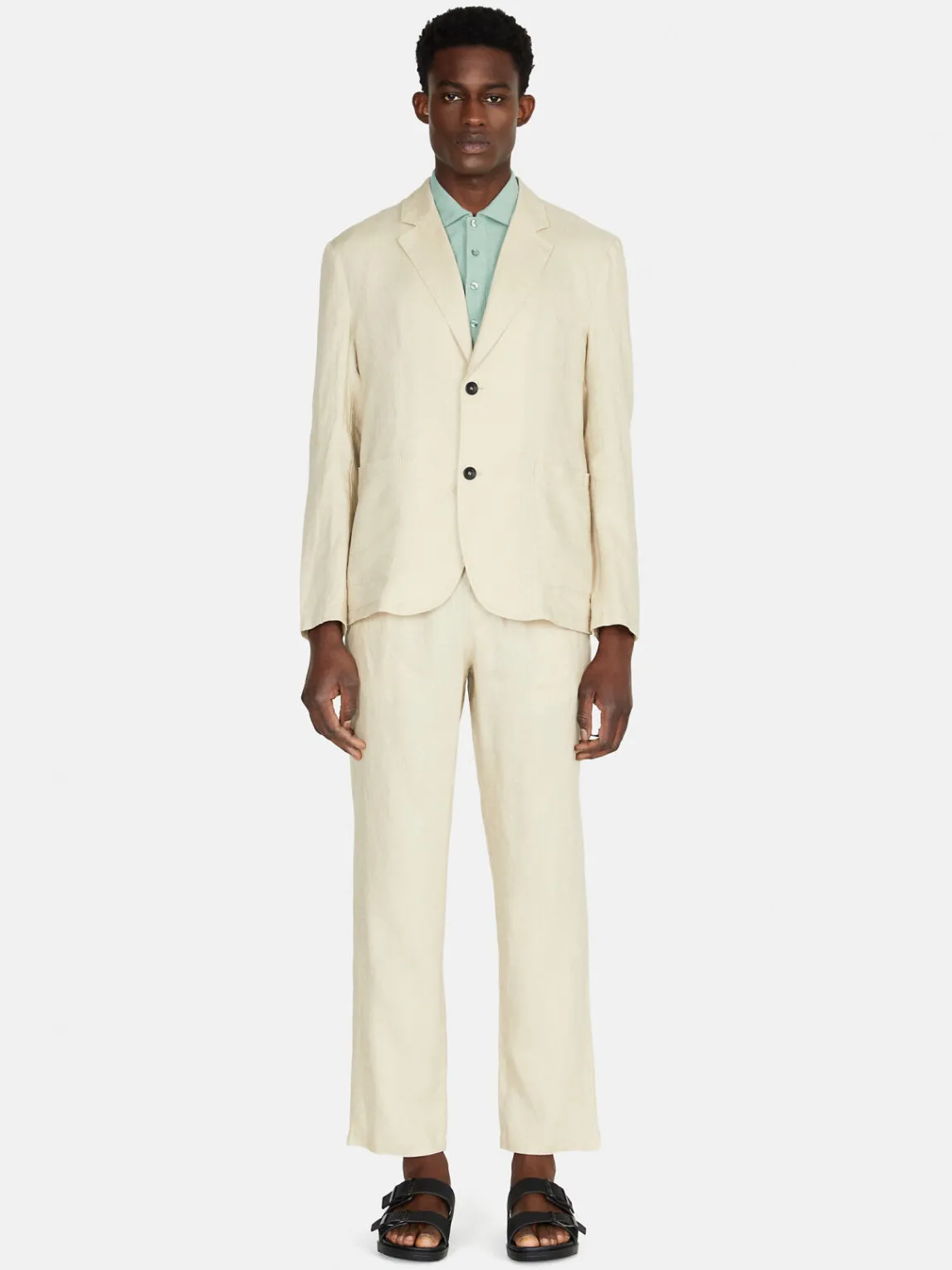Men Sisley Jackets & Coats<Relaxed Fit 100% Linen Jacket