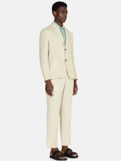 Men Sisley Jackets & Coats<Relaxed Fit 100% Linen Jacket