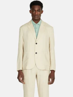 Men Sisley Jackets & Coats<Relaxed Fit 100% Linen Jacket