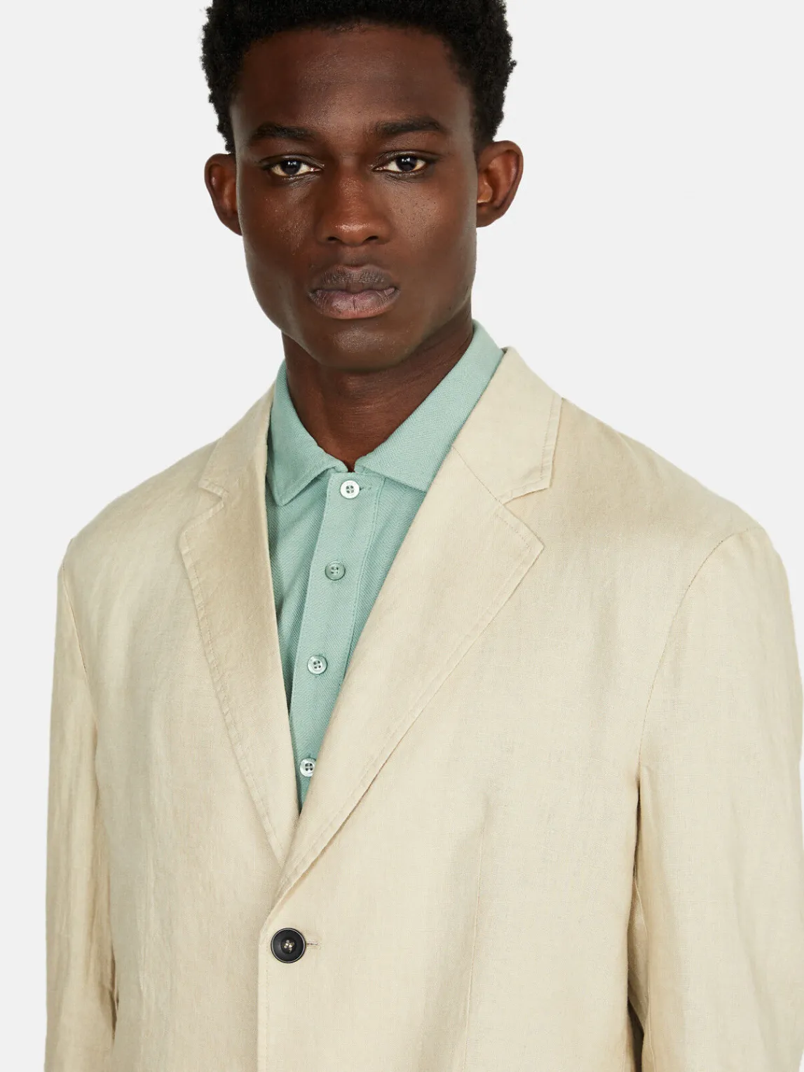 Men Sisley Jackets & Coats<Relaxed Fit 100% Linen Jacket