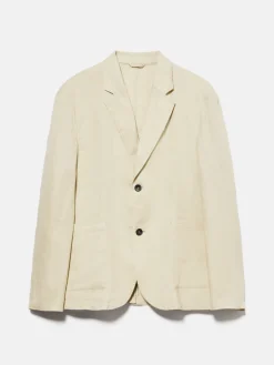 Men Sisley Jackets & Coats<Relaxed Fit 100% Linen Jacket