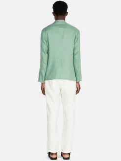 Men Sisley Jackets & Coats<Relaxed Fit 100% Linen Jacket