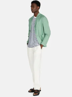 Men Sisley Jackets & Coats<Relaxed Fit 100% Linen Jacket