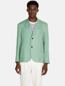 Men Sisley Jackets & Coats<Relaxed Fit 100% Linen Jacket