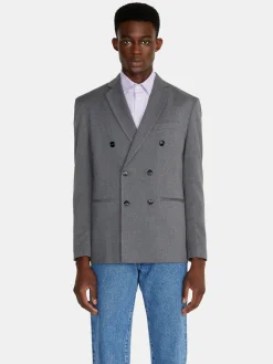 Men Sisley Jackets & Coats<Relaxed Fit Double-Breasted Jacket