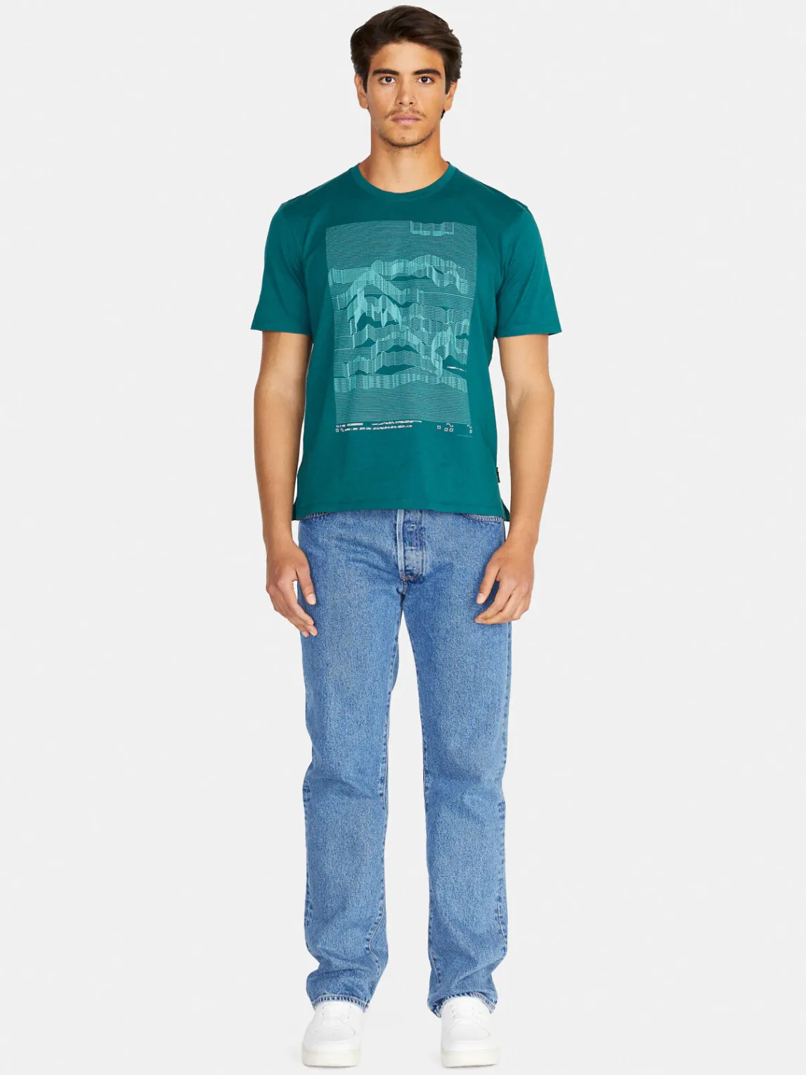 Men Sisley T-Shirts<Relaxed Fit T-Shirt With Print