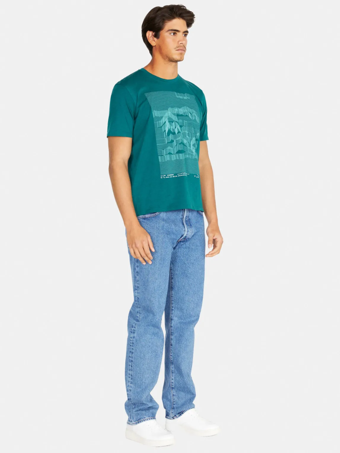 Men Sisley T-Shirts<Relaxed Fit T-Shirt With Print