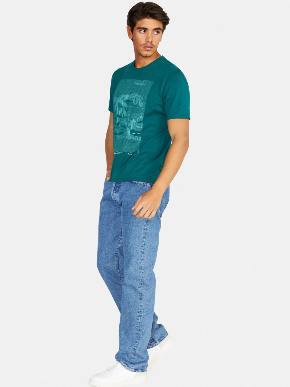 Men Sisley T-Shirts<Relaxed Fit T-Shirt With Print