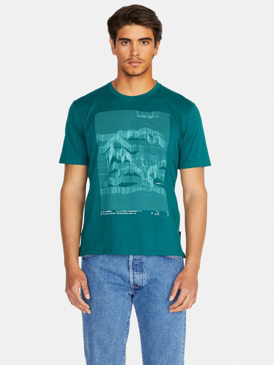 Men Sisley T-Shirts<Relaxed Fit T-Shirt With Print