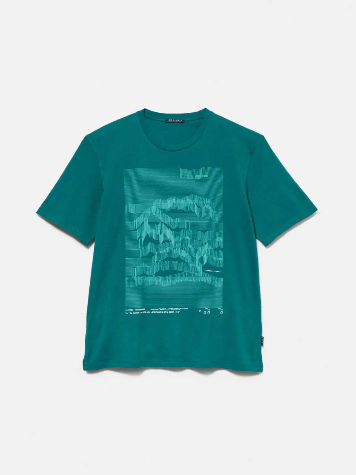 Men Sisley T-Shirts<Relaxed Fit T-Shirt With Print