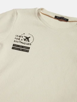 Girls Sisley Tops & T-Shirts<Ribbed T-Shirt With Print