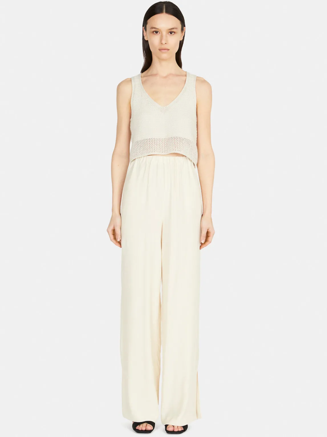 Women Sisley Trousers<Shiny Palazzo Trousers