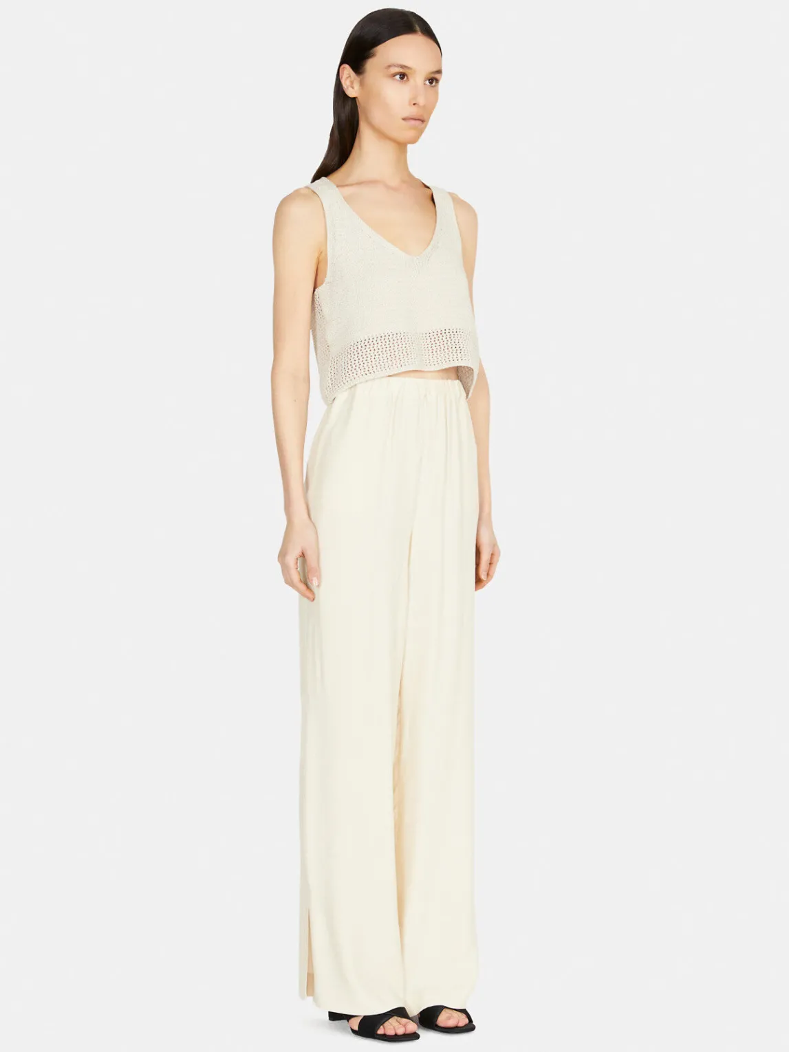 Women Sisley Trousers<Shiny Palazzo Trousers