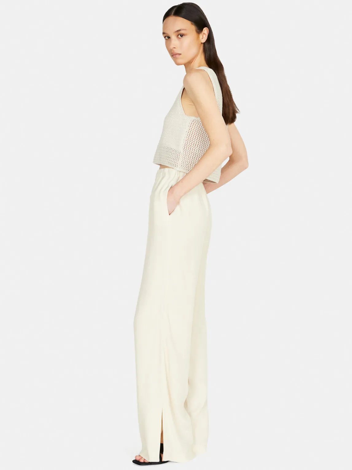 Women Sisley Trousers<Shiny Palazzo Trousers