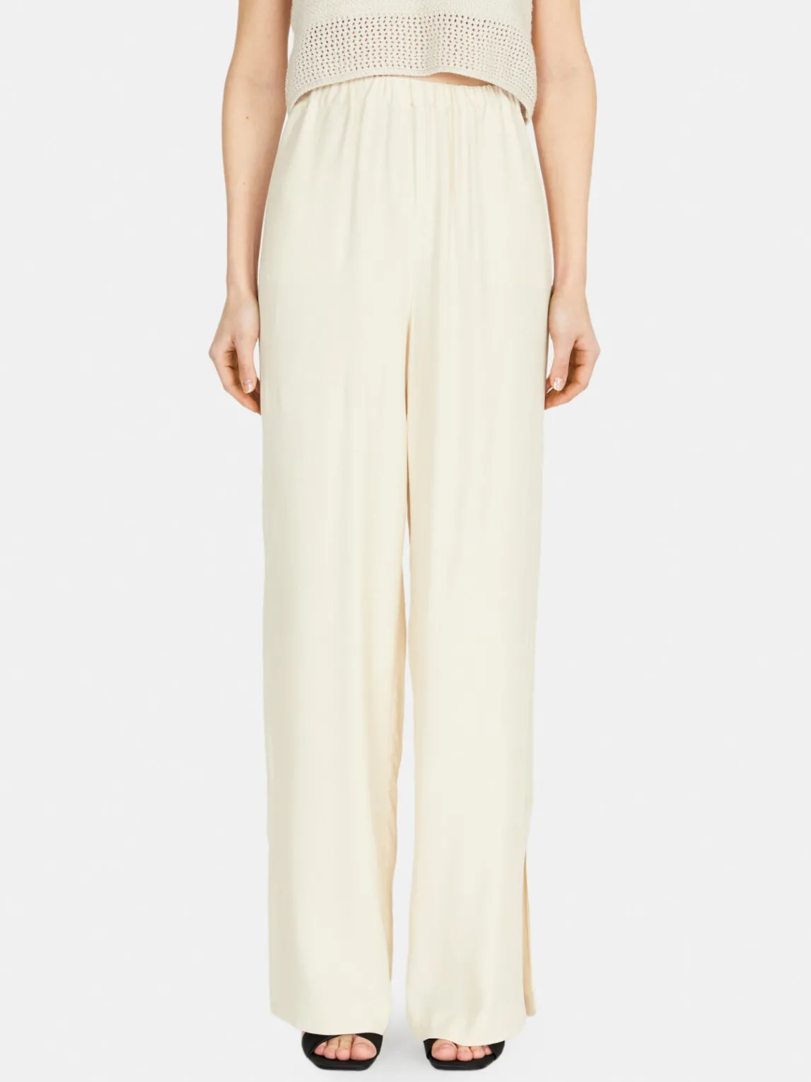Women Sisley Trousers<Shiny Palazzo Trousers